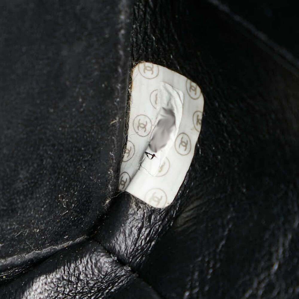 CHANEL Black Caviar Leather Logo Tote Bag - Picture 9 of 12